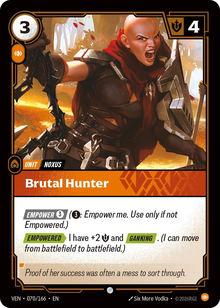Image for Brutal Hunter [070/166] (VEN) - Riftbound: League of Legends Trading Card Game