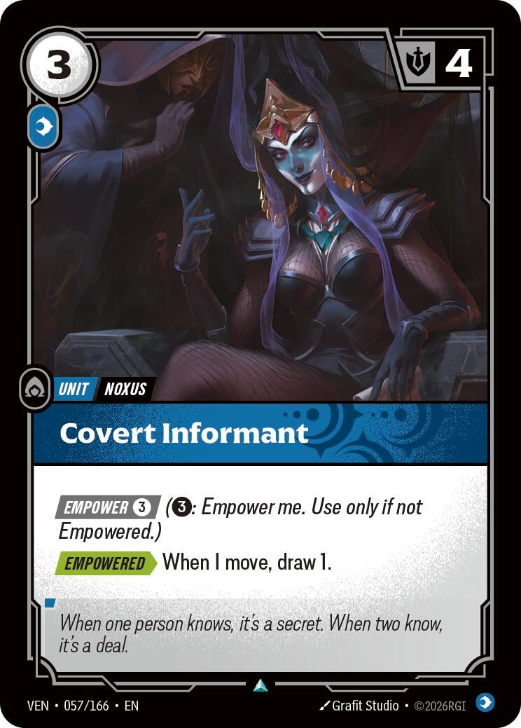 Image for Covert Informant [057/166] (VEN) - Riftbound: League of Legends Trading Card Game