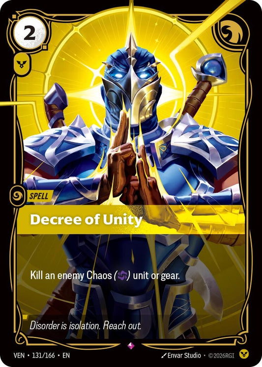 Image for Decree of Unity [131/166] (VEN) - Riftbound: League of Legends Trading Card Game
