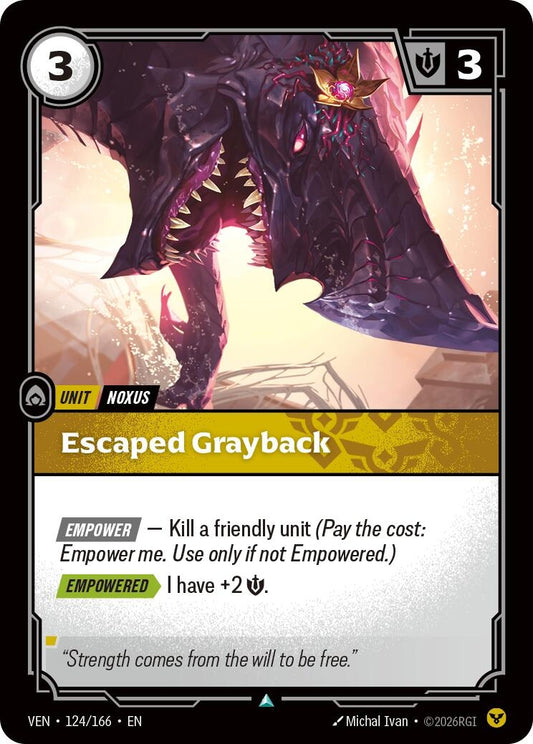 Image for Escaped Grayback [124/166] (VEN) - Riftbound: League of Legends Trading Card Game