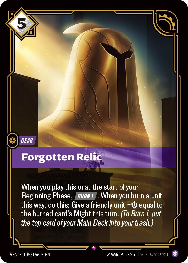 Image for Forgotten Relic [108/166] (VEN) - Riftbound: League of Legends Trading Card Game