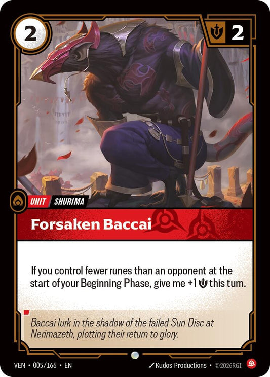 Image for Forsaken Baccai [005/166] (VEN) - Riftbound: League of Legends Trading Card Game