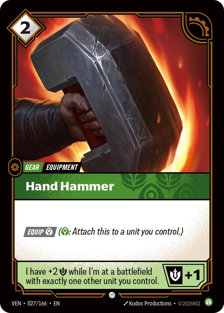 Image for Hand Hammer [027/166] (VEN) - Riftbound: League of Legends Trading Card Game