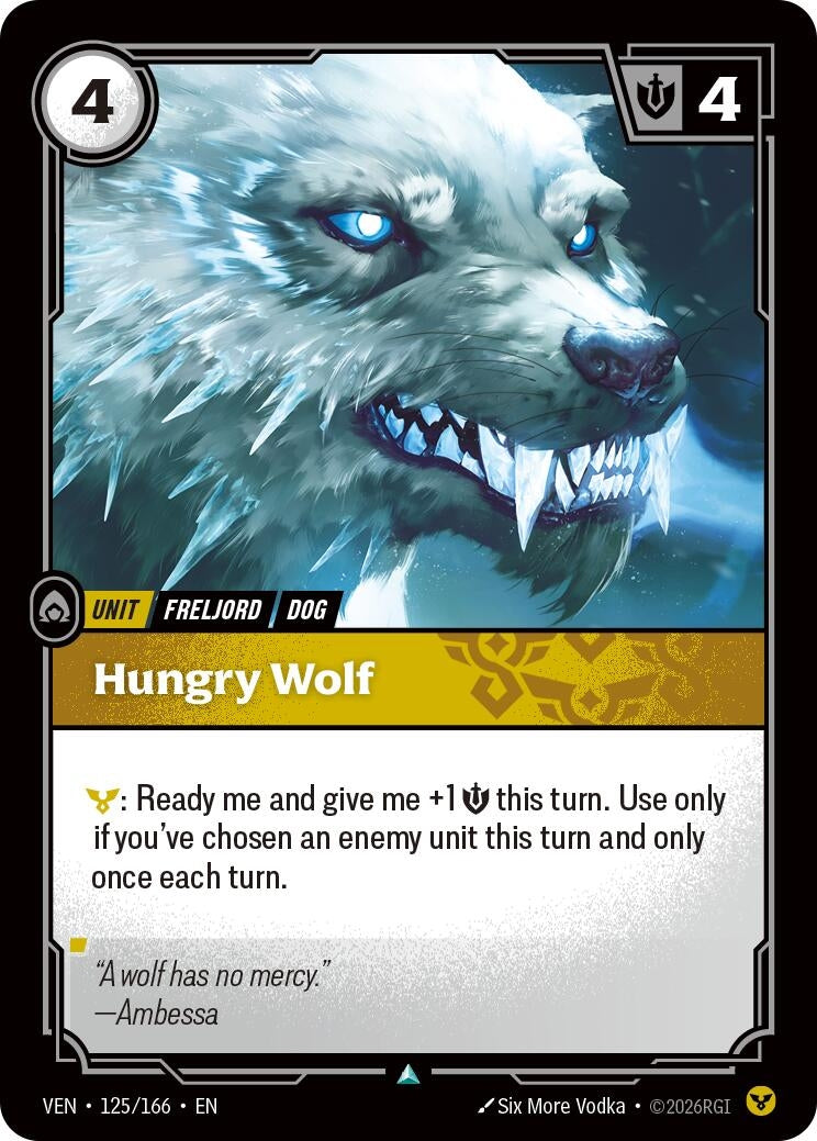 Image for Hungry Wolf [125/166] (VEN) - Riftbound: League of Legends Trading Card Game