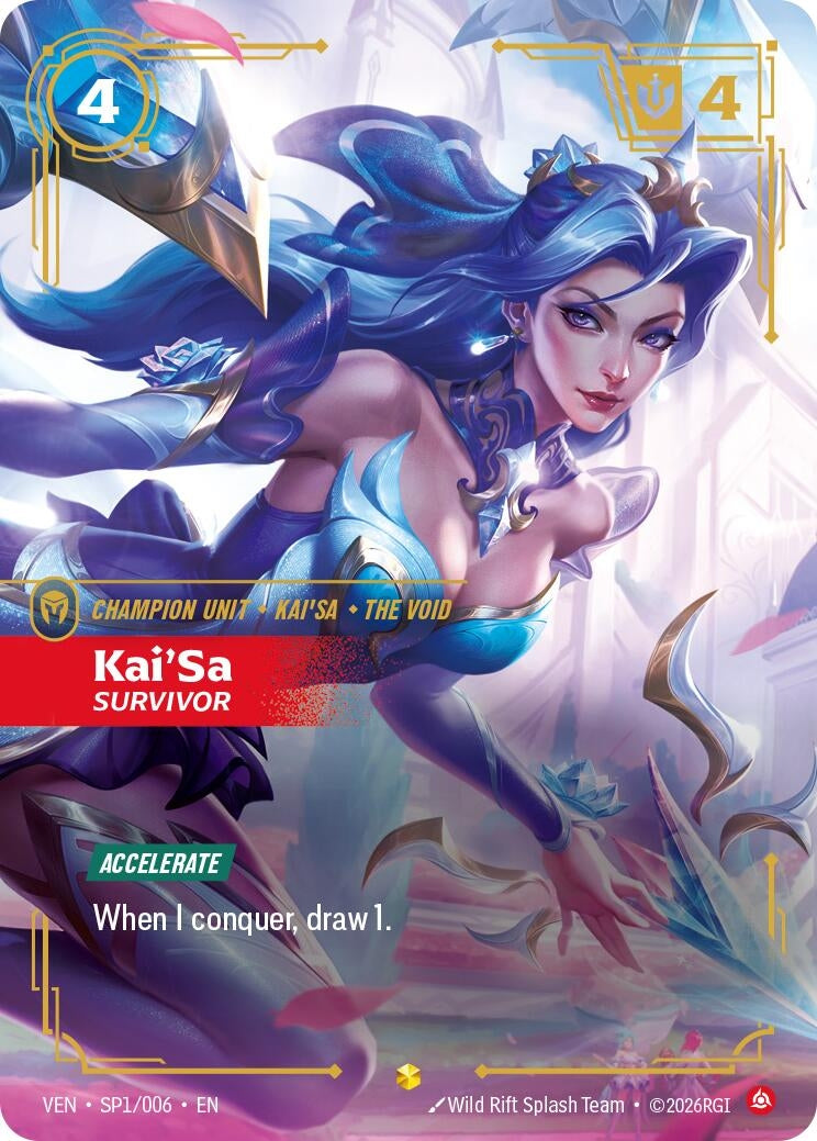Image for Kai'Sa, Survivor [SP1/006] (VEN) - Riftbound: League of Legends Trading Card Game