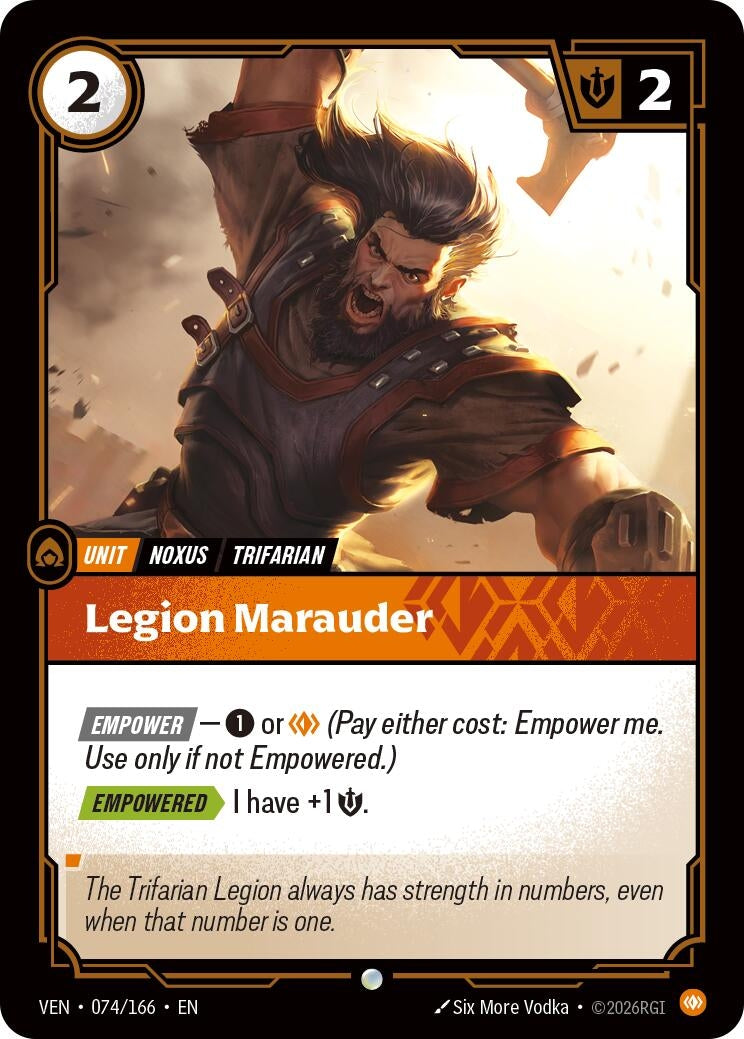 Image for Legion Marauder [074/166] (VEN) - Riftbound: League of Legends Trading Card Game