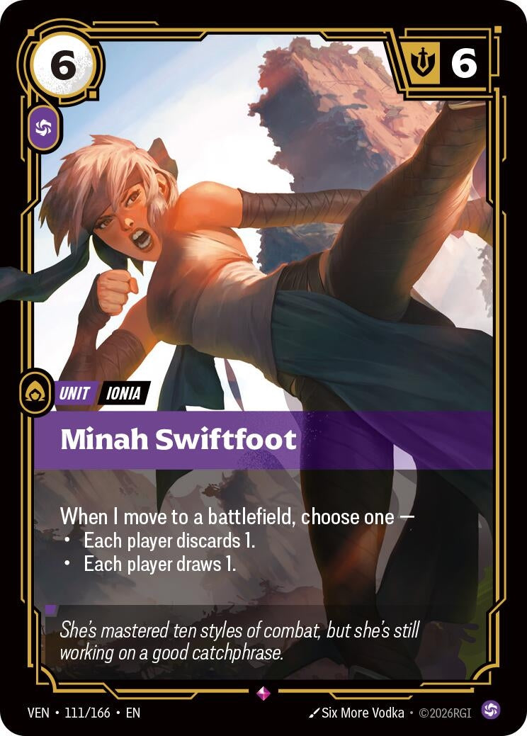 Image for Minah Swiftfoot [111/166] (VEN) - Riftbound: League of Legends Trading Card Game