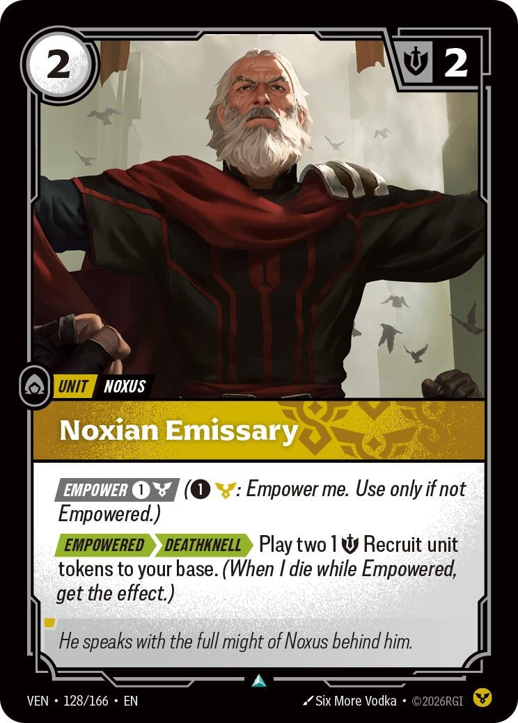 Image for Noxian Emissary [128/166] (VEN) - Riftbound: League of Legends Trading Card Game