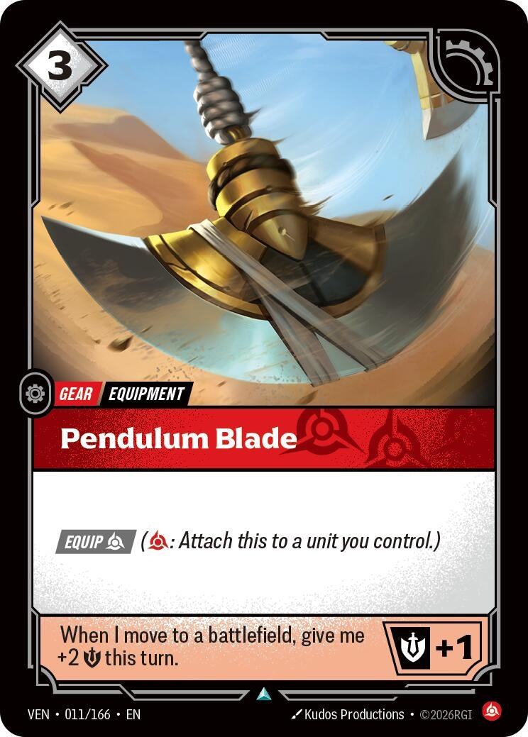Image for Pendulum Blade [011/166] (VEN) - Riftbound: League of Legends Trading Card Game