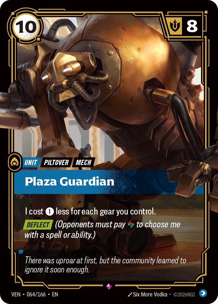 Image for Plaza Guardian [064/166] (VEN) - Riftbound: League of Legends Trading Card Game