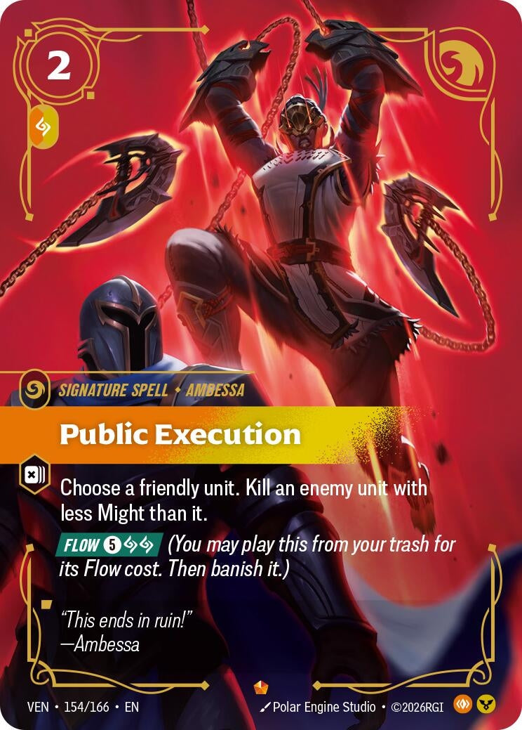 Image for Public Execution [154/166] (VEN) - Riftbound: League of Legends Trading Card Game