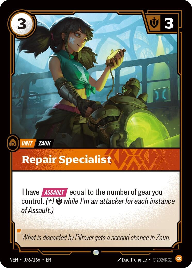 Image for Repair Specialist [076/166] (VEN) - Riftbound: League of Legends Trading Card Game