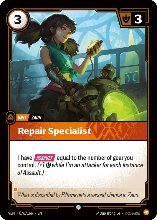 Image for Repair Specialist [076/166] (VEN) - Riftbound: League of Legends Trading Card Game