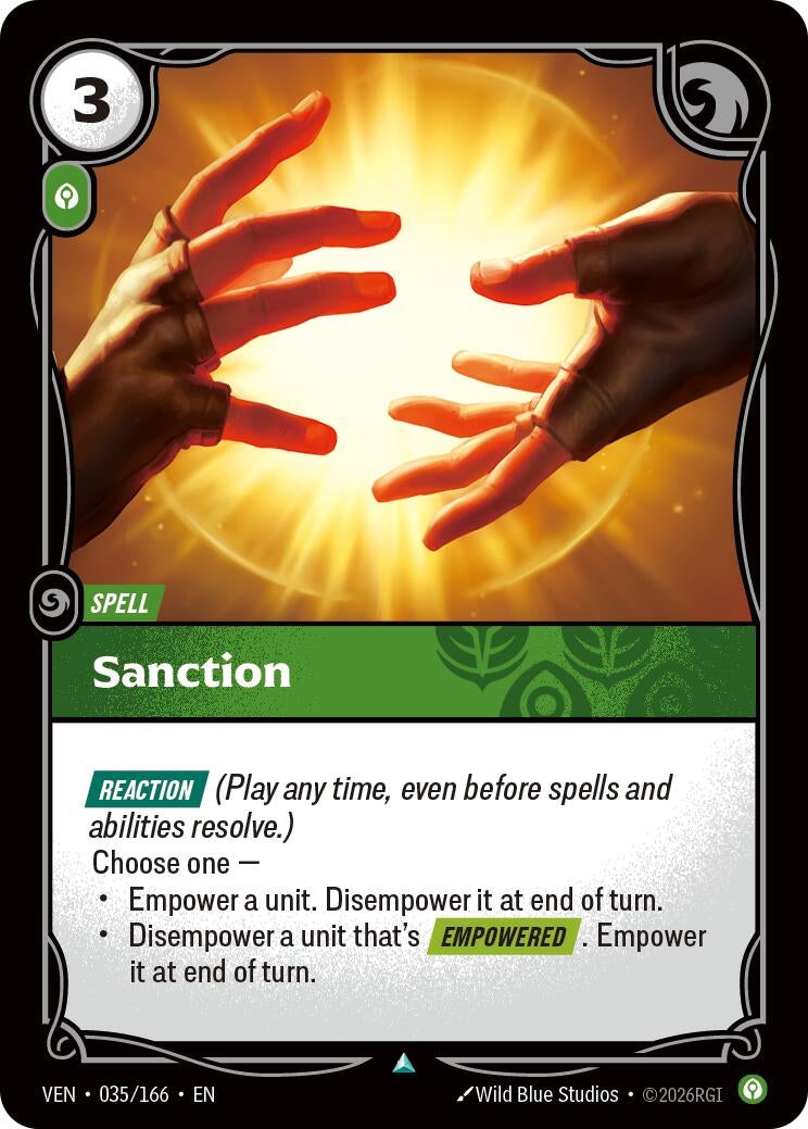 Image for Sanction [035/166] (VEN) - Riftbound: League of Legends Trading Card Game