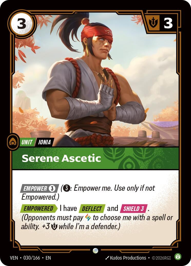 Image for Serene Ascetic [030/166] (VEN) - Riftbound: League of Legends Trading Card Game