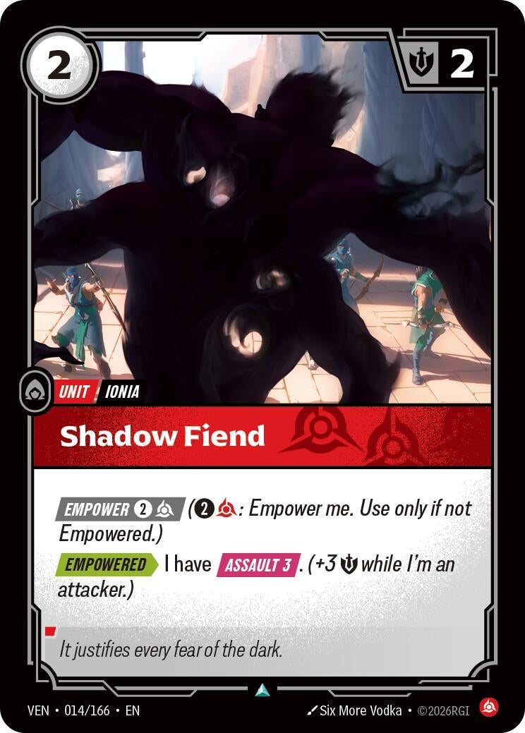 Image for Shadow Fiend [014/166] (VEN) - Riftbound: League of Legends Trading Card Game