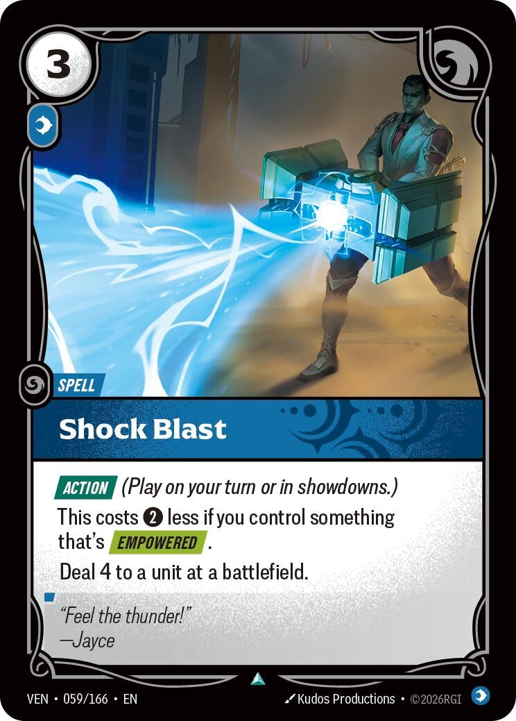 Image for Shock Blast [059/166] (VEN) - Riftbound: League of Legends Trading Card Game