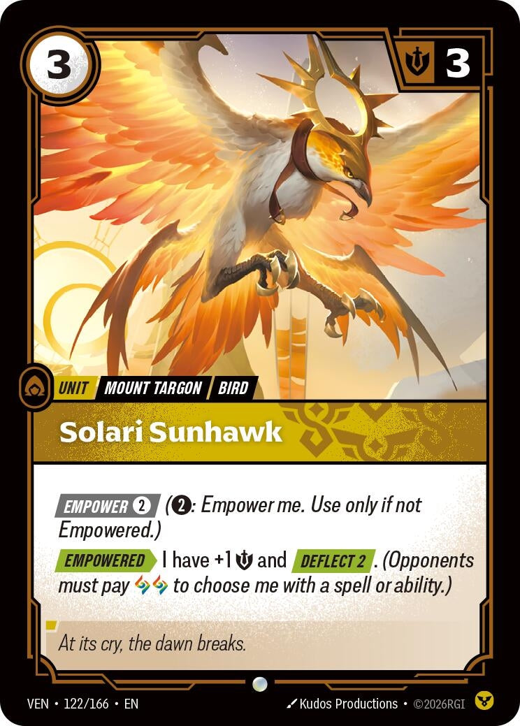 Image for Solari Sunhawk [122/166] (VEN) - Riftbound: League of Legends Trading Card Game
