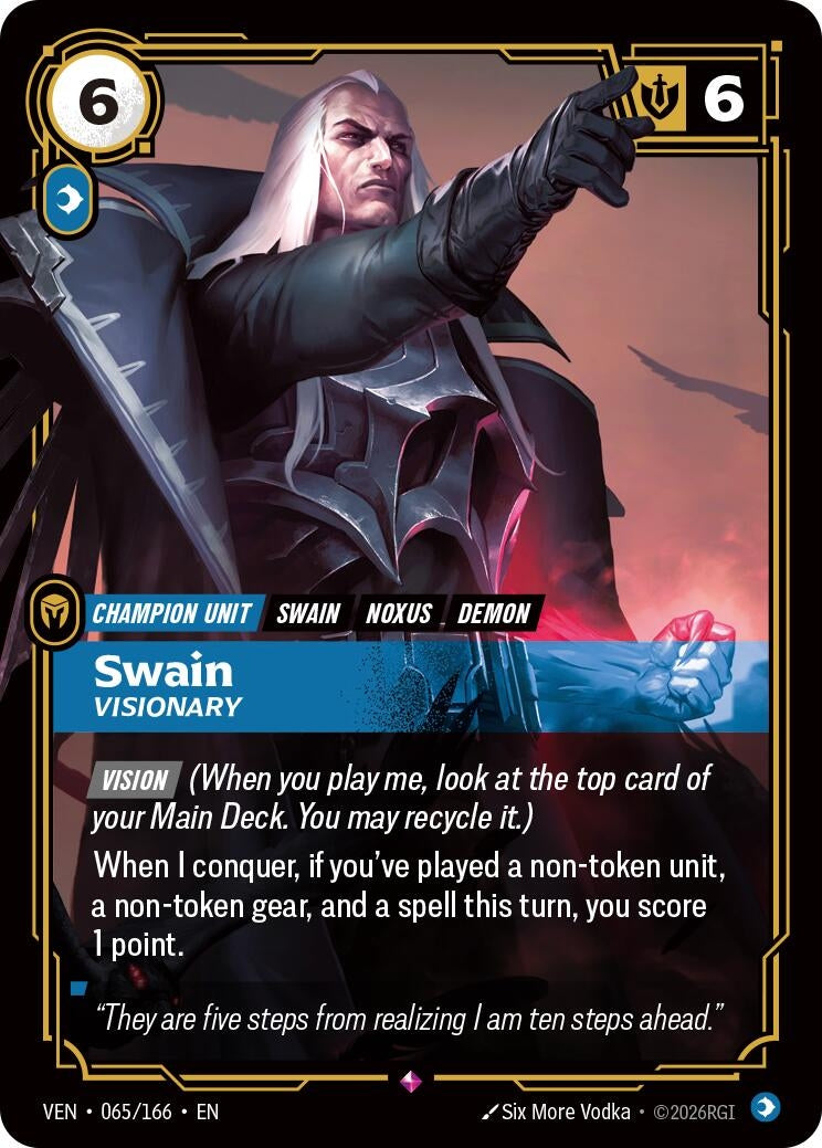 Image for Swain, Visionary [065/166] (VEN) - Riftbound: League of Legends Trading Card Game