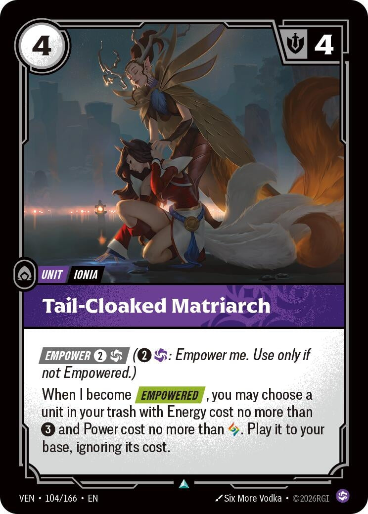 Image for Tail-Cloaked Matriarch [104/166] (VEN) - Riftbound: League of Legends Trading Card Game