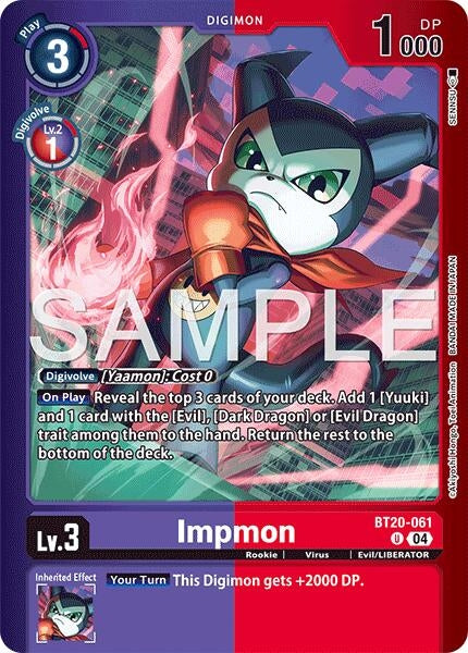 Image for Impmon [BT20-061 U] (LM-08) - Digimon Card Game