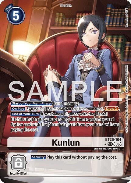Image for Kunlun (Alternate Art) [BT26-104 SEC] (BT-26) - Digimon Card Game