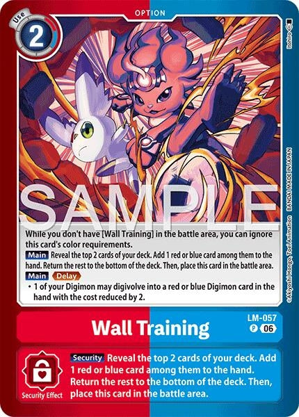 Image for Wall Training [LM-057 P] (LM-08) - Digimon Card Game