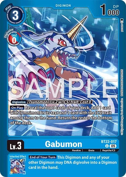 Image for Gabumon [BT22-017 U] (LM-08) - Digimon Card Game