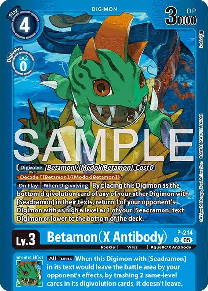 Image for Betamon (X Antibody) [P - 214 P] (LM-08) - Digimon Card Game