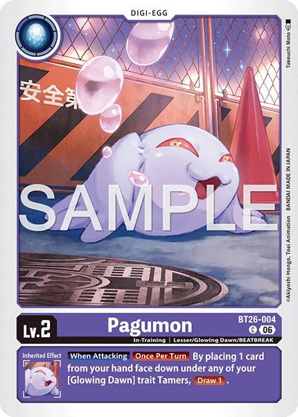 Image for Pagumon [BT26-004 C] (BT-26) - Digimon Card Game