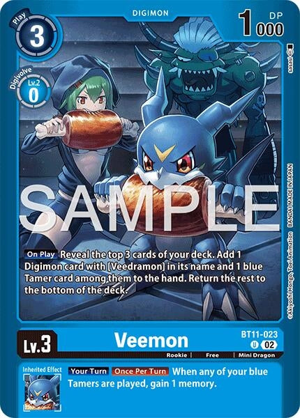 Image for Veemon [BT11-023 U] (LM-08) - Digimon Card Game
