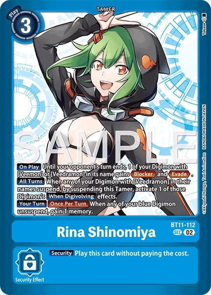Image for Rina Shinomiya [BT11-112 SEC] (LM-08) - Digimon Card Game