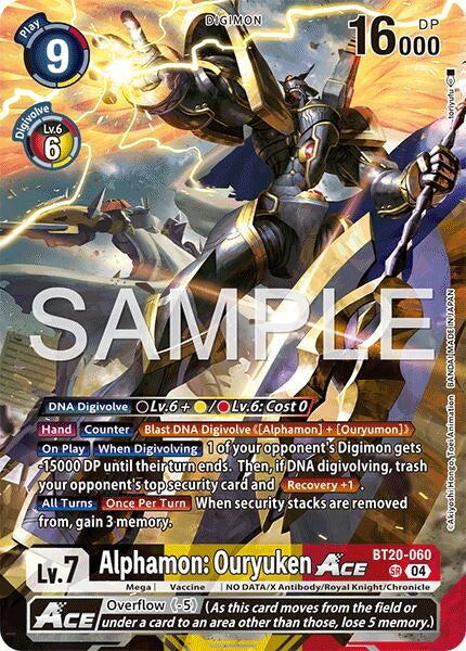 Image for Alphamon: Ouryuken ACE [BT20-060 SR] (LM-08) - Digimon Card Game