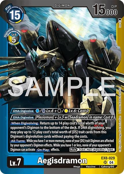 Image for Aegisdramon [EX8-029 SR] (LM-08) - Digimon Card Game