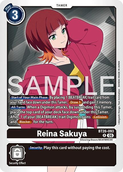 Image for Reina Sakuya [BT26-093 R] (BT-26) - Digimon Card Game