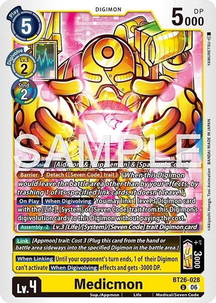 Image for Medicmon [BT26-028 U] (BT-26) - Digimon Card Game