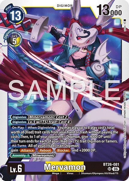 Image for Mervamon [BT26-081 SR] (BT-26) - Digimon Card Game