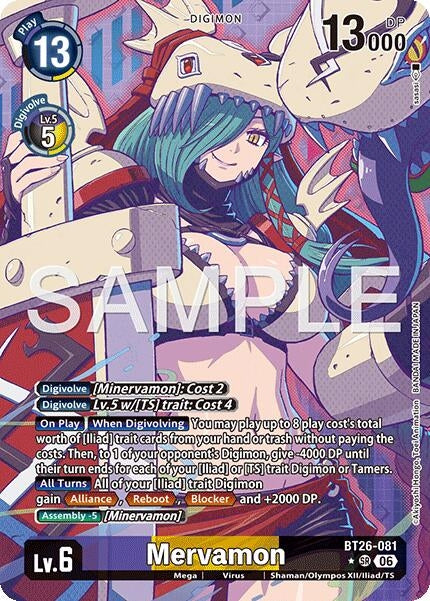 Image for Mervamon (Alternate Art) [BT26-081 SR] (BT-26) - Digimon Card Game