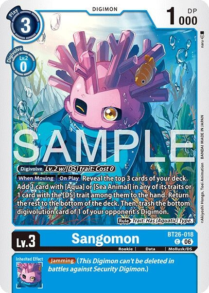 Image for Sangomon [BT26-018 C] (BT-26) - Digimon Card Game