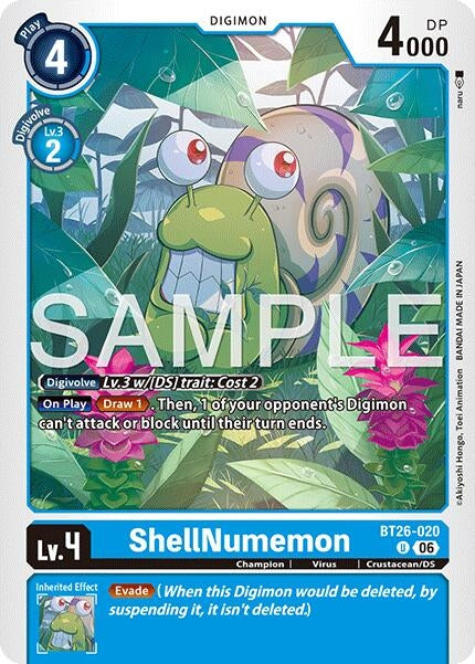 Image for ShellNumemon [BT26-020 U] (BT-26) - Digimon Card Game