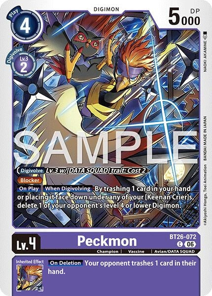Image for Peckmon [BT26-072 C] (BT-26) - Digimon Card Game