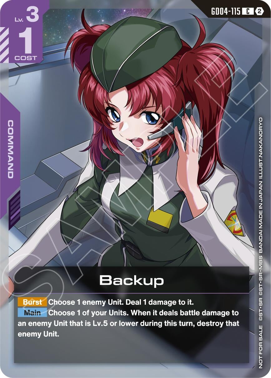 Image for Backup (Event Pack 02) [GD04-115] (GCG-PR) - Gundam Card Game
