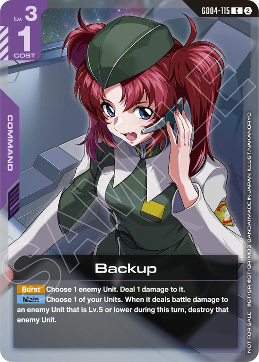 Image for Backup (Event Pack 02) [GD04-115] (GCG-PR) - Gundam Card Game