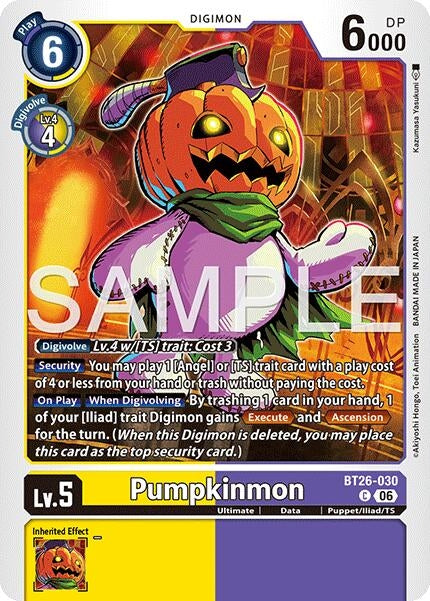 Image for Pumpkinmon [BT26-030 C] (BT-26) - Digimon Card Game