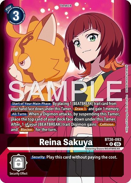 Image for Reina Sakuya (Alternate Art) [BT26-093 R] (BT-26) - Digimon Card Game