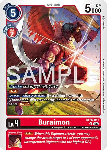 Image for Buraimon [BT26-011 U] (BT-26) - Digimon Card Game