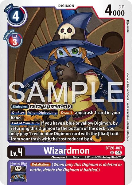 Image for Wizardmon [BT26-067 U] (BT-26) - Digimon Card Game