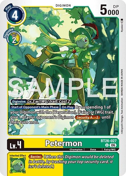 Image for Petermon [BT26-027 U] (BT-26) - Digimon Card Game