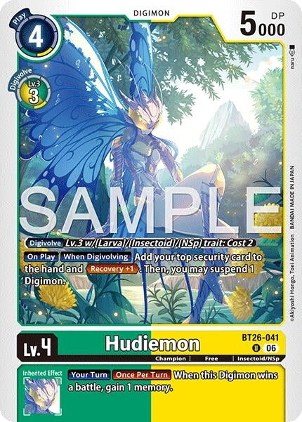 Image for Hudiemon [BT26-041 U] (BT-26) - Digimon Card Game