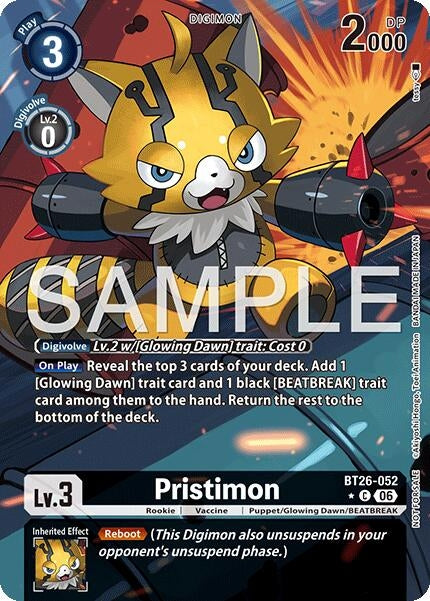 Image for Pristimon (Alternate Art) [BT26-052 C] (BT-26) - Digimon Card Game